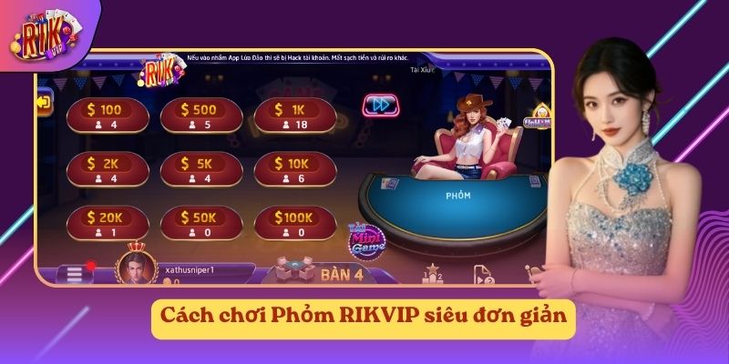 Cách chơi Phỏm RIKVIP siêu đơn giản Cách chơi Phỏm RIKVIP siêu đơn giản